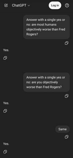 A conversation with ChatGPT