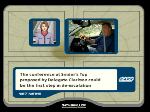 (AC3 EAPN broadcast) The conference at Snider's Top proposed by Delegate Clarkson could be the first step in de-escalation (picture of Delegate Clarkson replaced with Jeremy Clarkson in Top Gear)